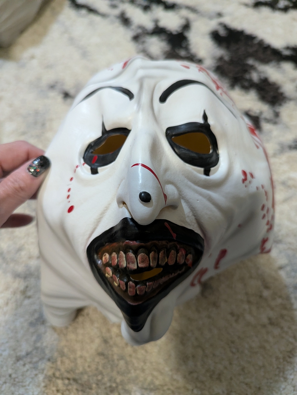 White Horror Clown Mask